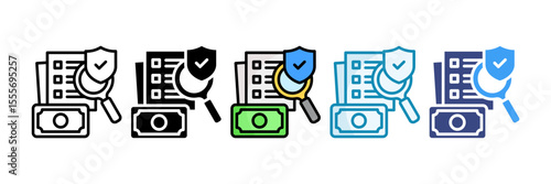 Security Audit Icon Set Multiple Style Collection
