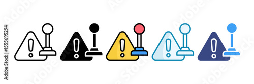 Risk Control Icon Set Multiple Style Collection