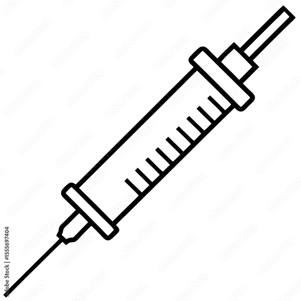 Medical Syringe Icon Art Medical Syringe Icon Art