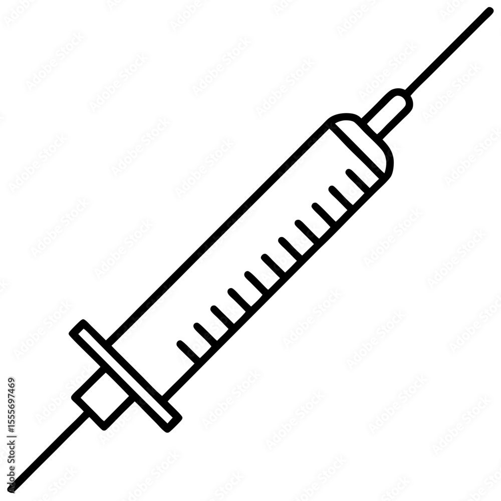 Medical Syringe Icon Art Medical Syringe Icon Art
