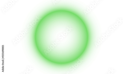 Abstract neon green color gradient shaped effect vector illustration on transparent background. Green color effects for graphical use, light leaks texture, PNG