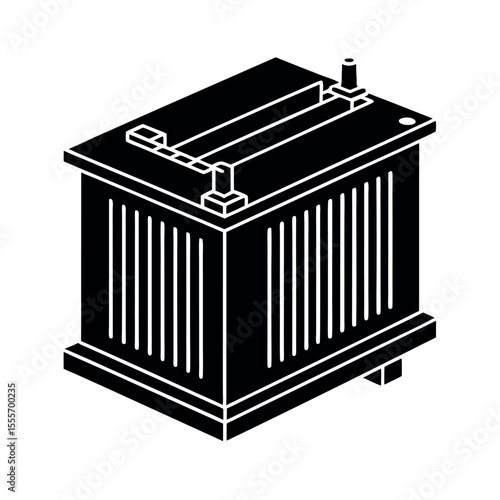 Step Up Transformer Voltage Booster Vector