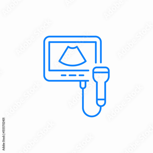 ultrasound device icon sign vector