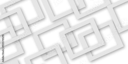 White and gray overlap triangle geometric technology pattern. gray rectangle frames with soft shadows white square line technology concept .White triangular beautiful tech layout triangle background.