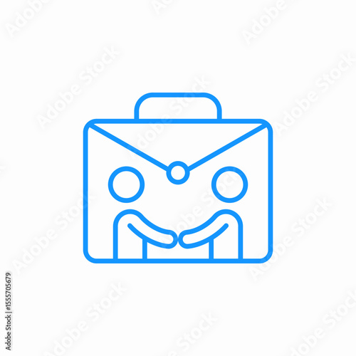 business agreement icon sign vector