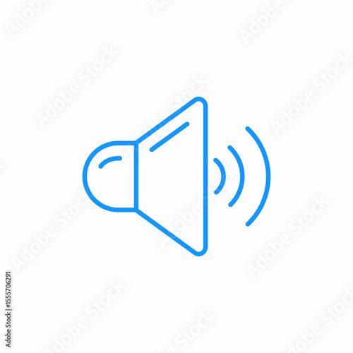 sound on icon sign vector