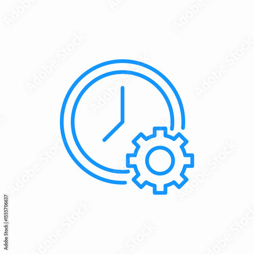 time optimization icon sign vector