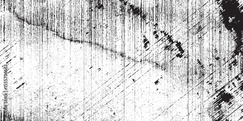 Grunge black white. Monochrome abstract texture. The pattern of cracks, stains, chips, lines for printing. The dark background of vintage elements for design