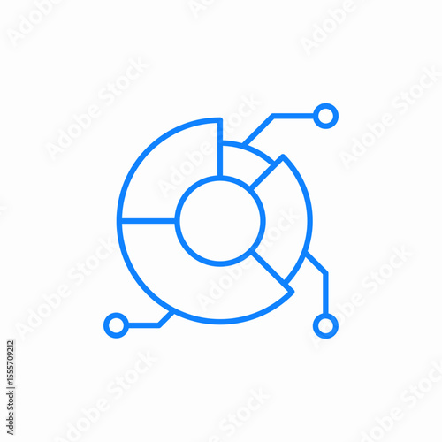 data analysis icon sign vector
