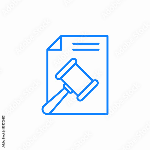 legal document icon sign vector