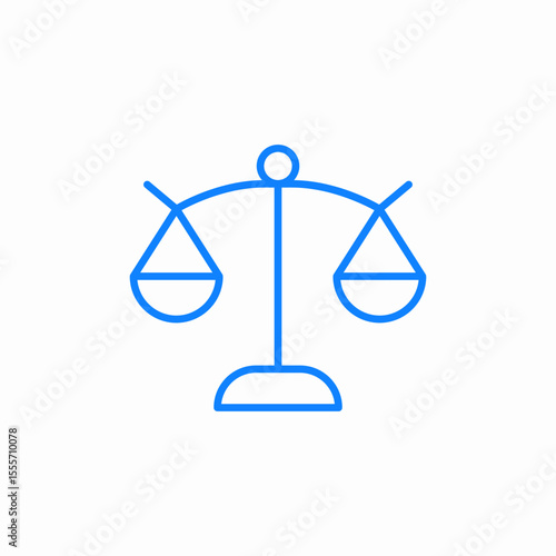 scales of justice icon sign vector