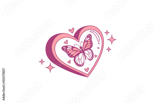 heart neon gradient ayk style icon