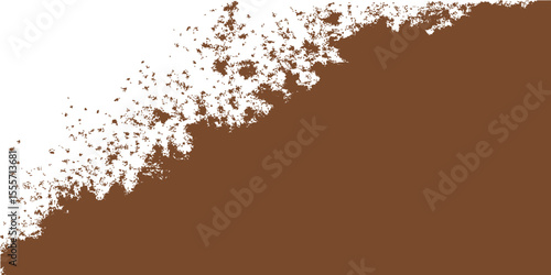 Brown coffee beans in a textured pile on black and red backgrounds, perfect for food and drink designs