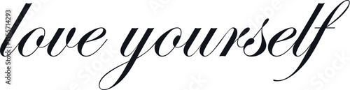 love yourself - vector, reminder of self-acceptance