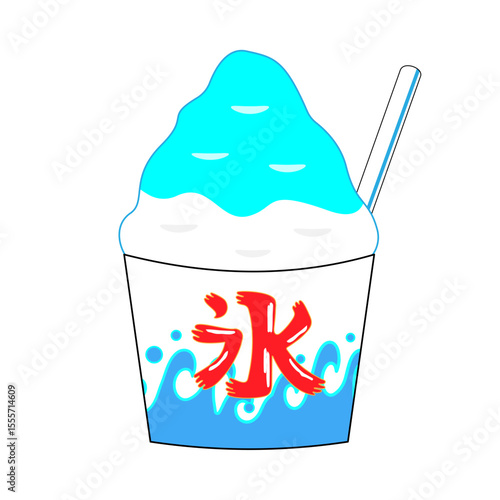 カップに入ったかき氷