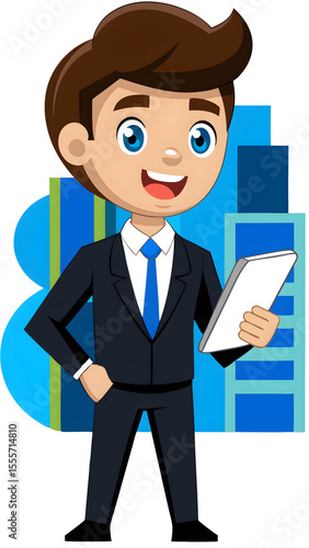 business man with laptop