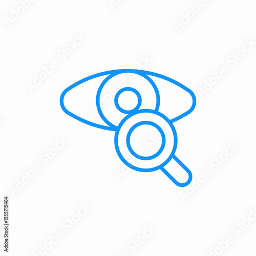 eye examination icon sign vector