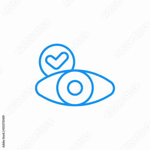 healthy eye icon sign vector
