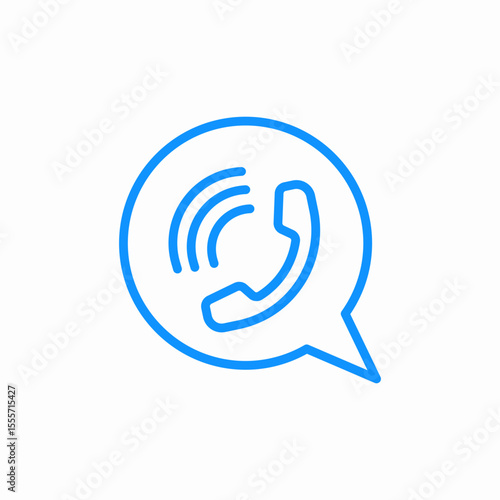 incoming call icon sign vector