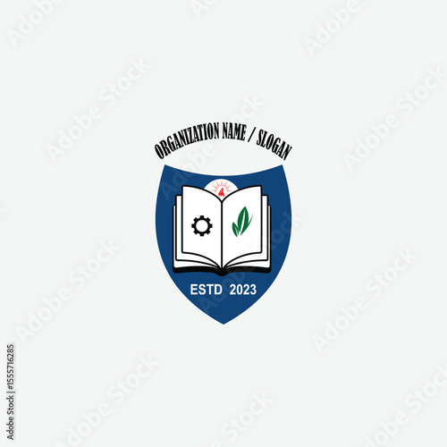 3504 educational logo school college university learning institute book academy organization