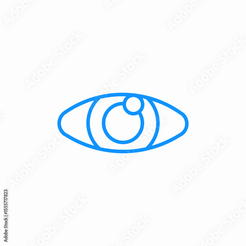 blinking eye icon sign vector