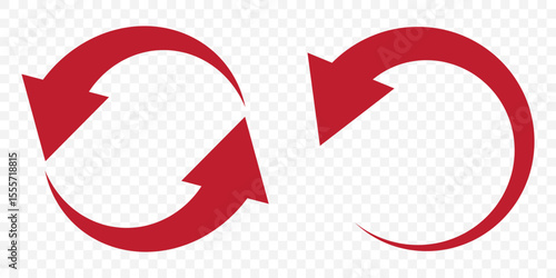 refresh arrow icon transparent. refresh sign PNG. reload, reset. repeat, recycling sign. circular arrow icon vector. update icon. convert icon. replay, reboot sign in Transparent Background. EPS 10.