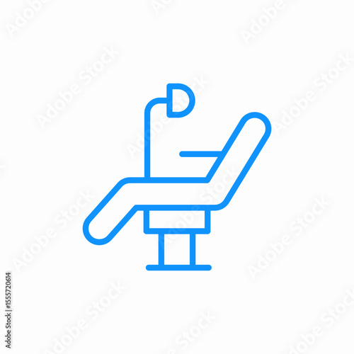 dental chair icon sign vector