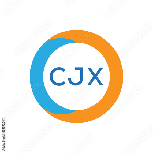 Elegant Monogram Logo Design with Decorative Frame – CJX Luxury Brand Identity Icon
