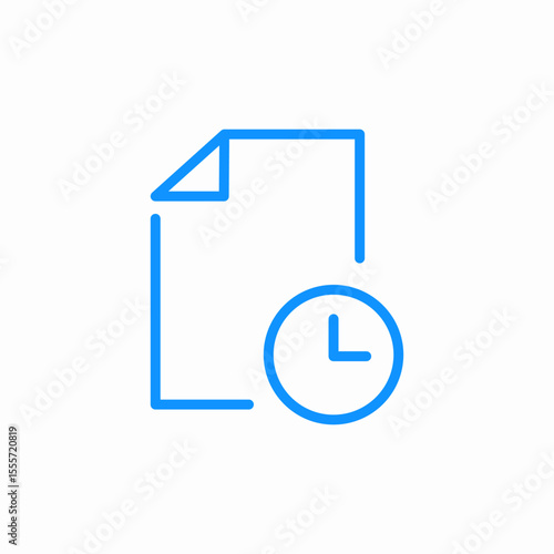 pending document icon sign vector