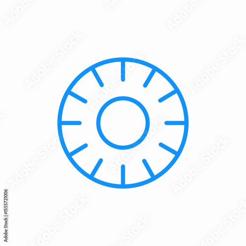 sliced orange icon sign vector