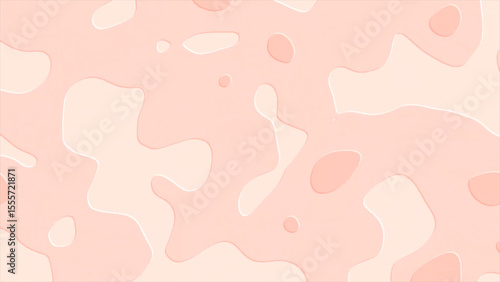 Abstract Peach Topography Background with Smooth Organic Shapes and Subtle Depth for Modern Design Projects This