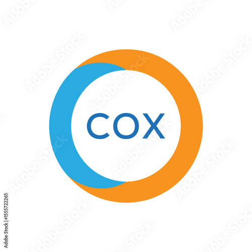 Elegant Monogram Logo Design with Decorative Frame – COX Luxury Brand Identity Icon
