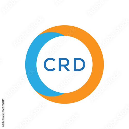 Elegant Monogram Logo Design with Decorative Frame – CRD Luxury Brand Identity Icon
