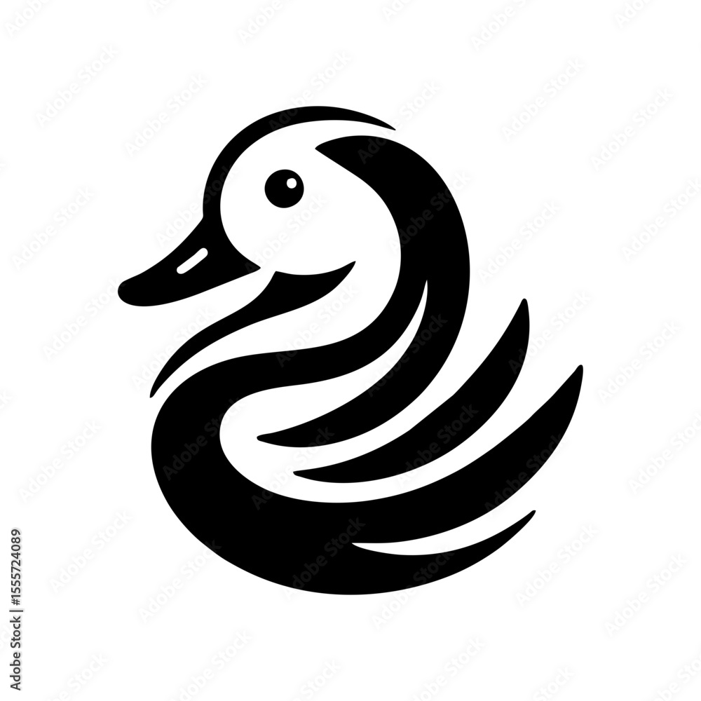 Obraz premium Swan Logo Illustration