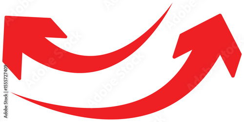 Free Download Long curve arrows icon. eps 10 - GFXLoad
