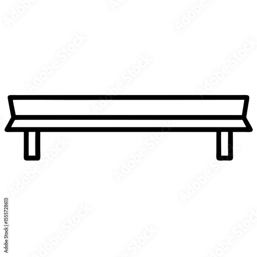 bench isolated on white background
