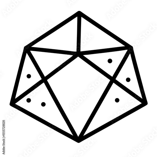 single  die on white background