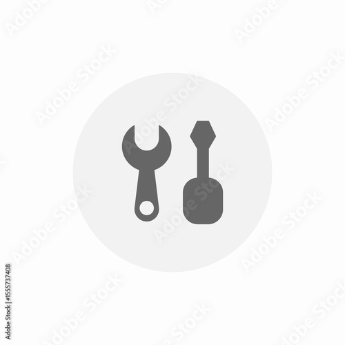 mechanic tool kit icon sign vector
