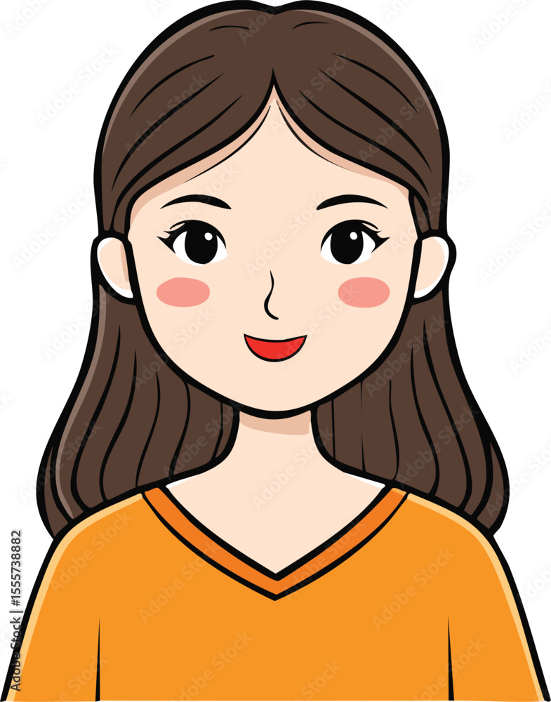 vector illustration of a girl vector illustration of a girl