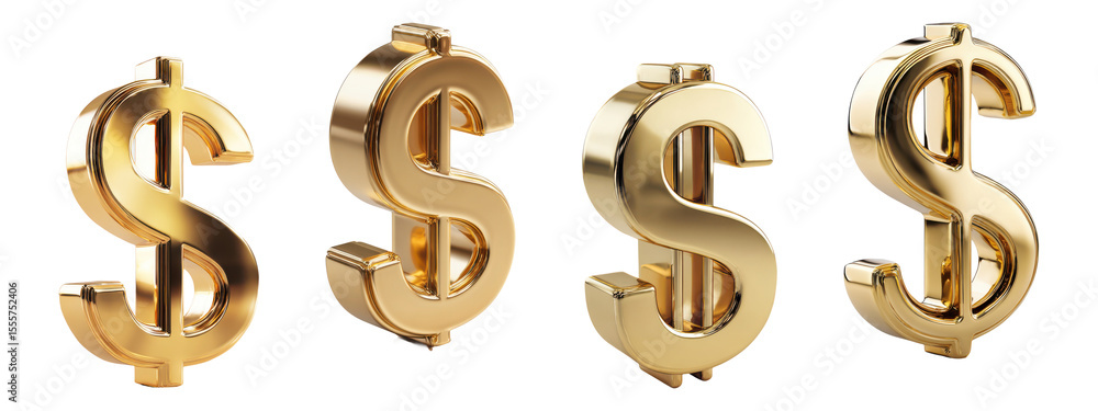 Glossy Golden Dollar Sign Symbols Set, Money Finance Wealth, isolated on transparent background
Glossy Golden Dollar Sign Symbols Set, Money Finance Wealth, isolated on transparent background