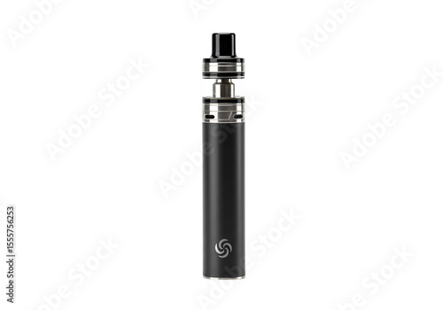 Sleek Black E-cigarette: Vape Pen Product Shot