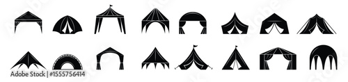 event tent marquee from black canvas pavilion party events silhouettes collection