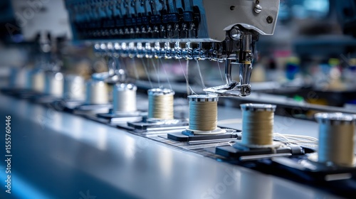 Explain how automation is used in modern sewing factories for repetitive stitching tasks.