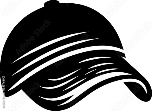 Minimalist Baseball Cap Icon
