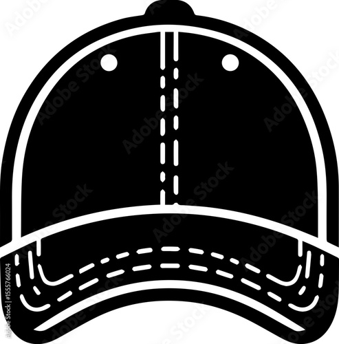 Minimalist Baseball Cap Icon