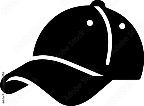Minimalist Baseball Cap Icon