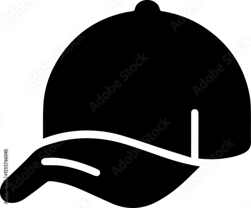 Minimalist Baseball Cap Icon