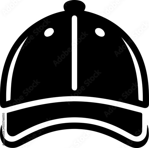 Minimalist Baseball Cap Icon