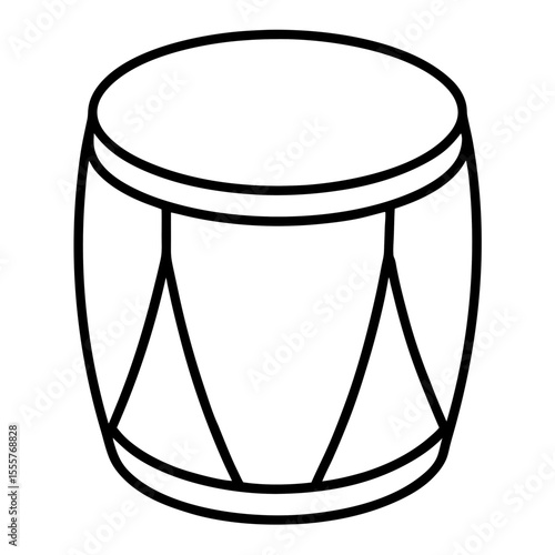 vector illustration of a drum