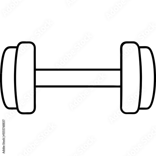 dumbbell isolated on white background